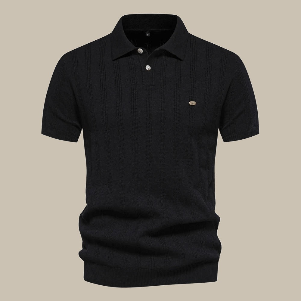 Polo homme en laine mérinos manches courtes – confort et style polyvalent