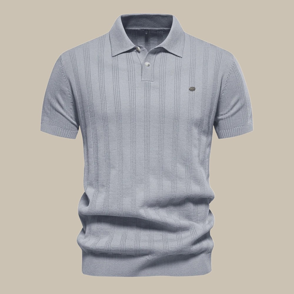 Polo homme en laine mérinos manches courtes – confort et style polyvalent
