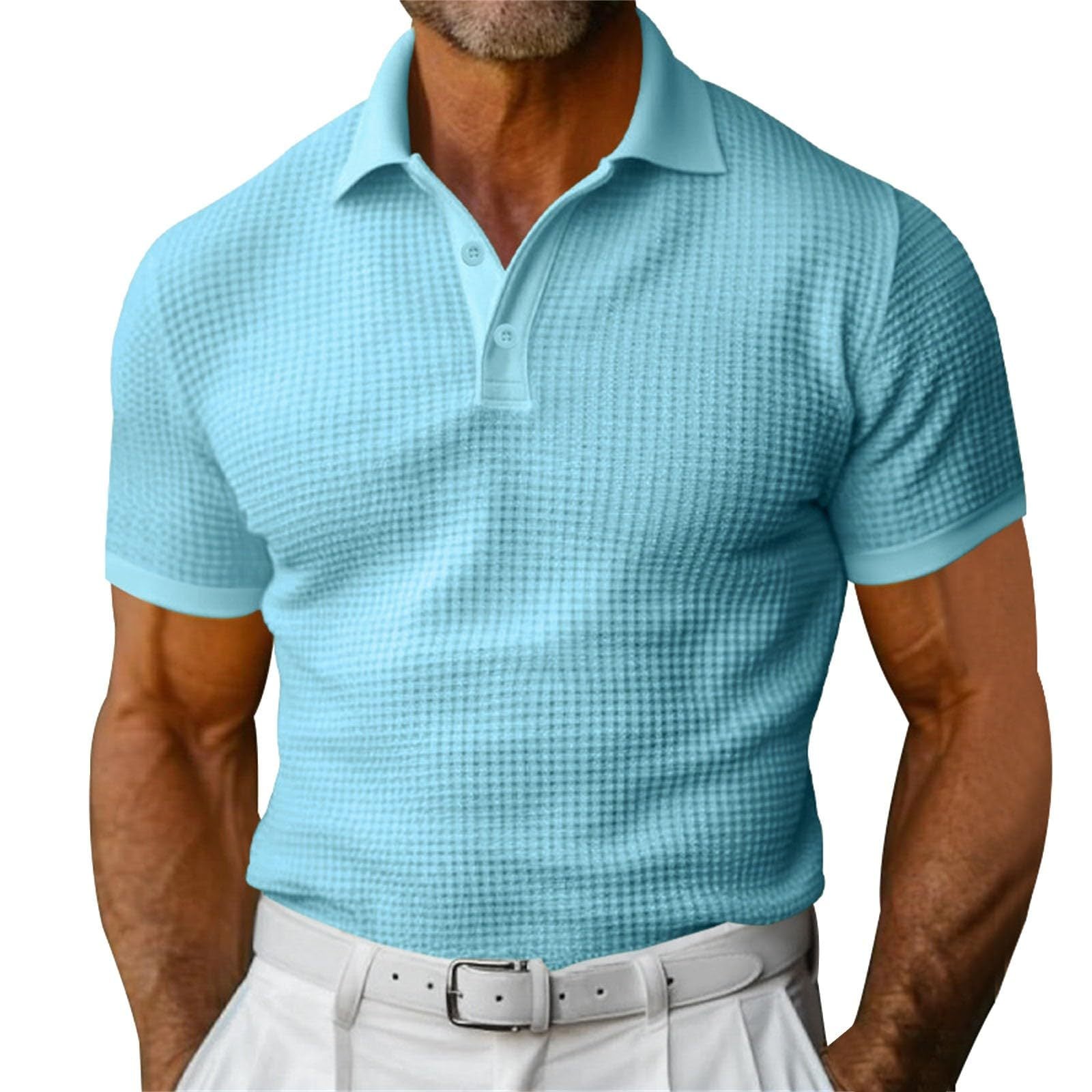 Polo homme manches courtes | Col classique, patte boutonnée | Coupe confortable, coloris unis, tailles S à 6XL