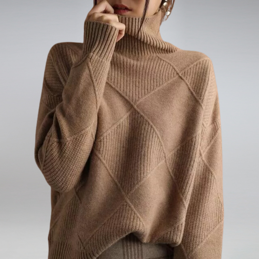 Pull Femme Col Roulé Hiver | Coupe Confortable Et Style Intemporel