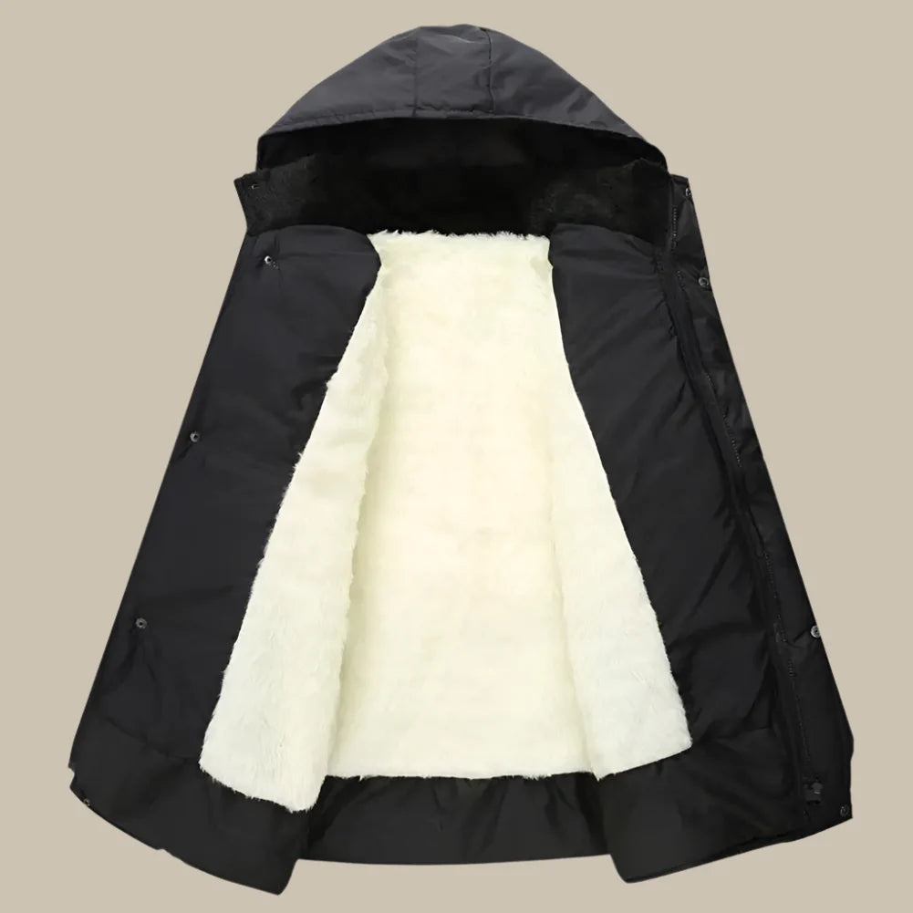 Novant Citadel Parka Manteaux | Parka Homme Longue Moderne Matelassée avec Doublure Polaire
