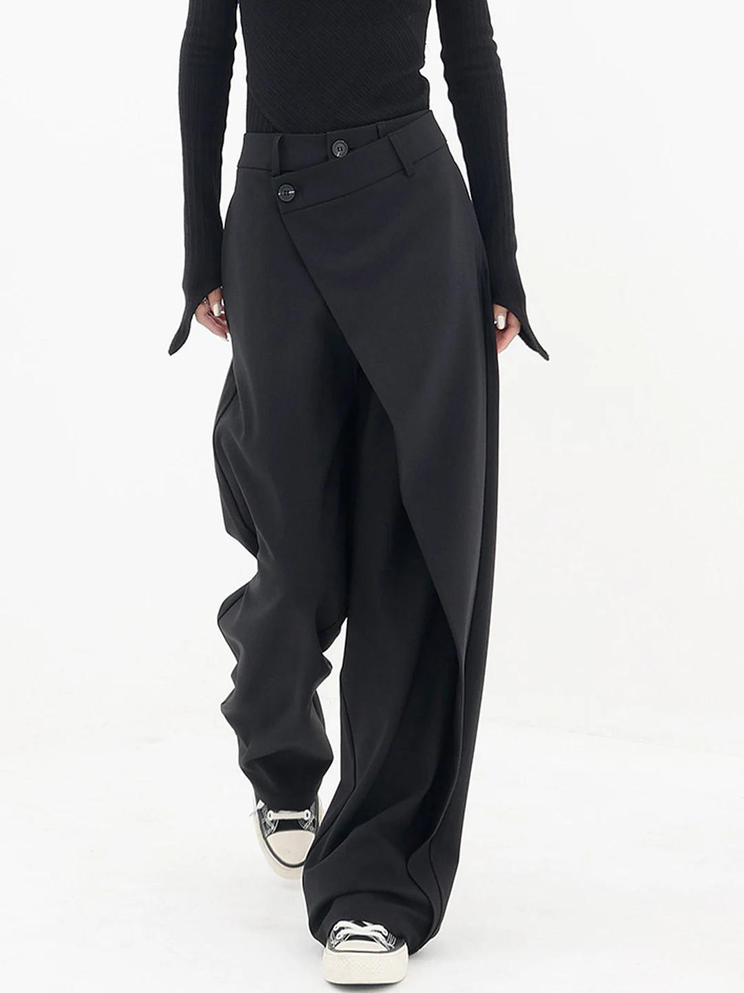 Pantalon femme taille asymétrique | Coupe flatteuse élégante | Silhouette moderne, confort au quotidien