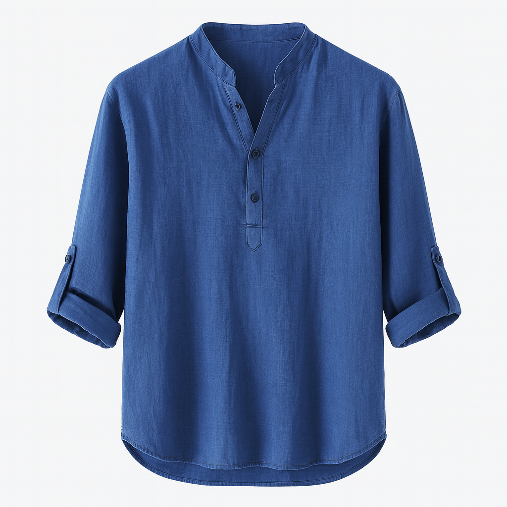 Chemise homme manches longues | Coupe droite respirante, col boutonné | Légère, coloris unis, tailles S à XXL