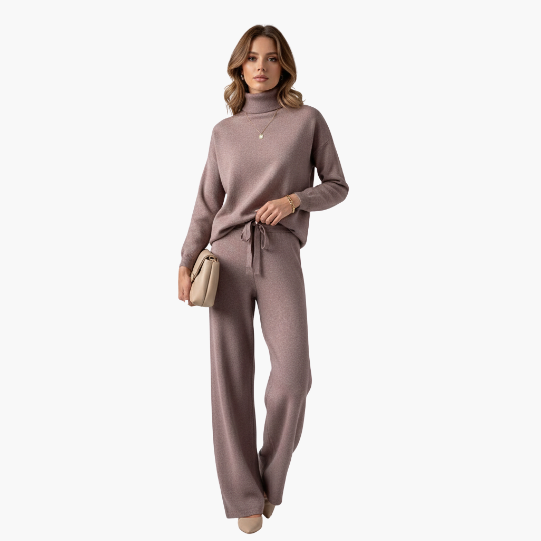 Completo donna due pezzi con collo alto