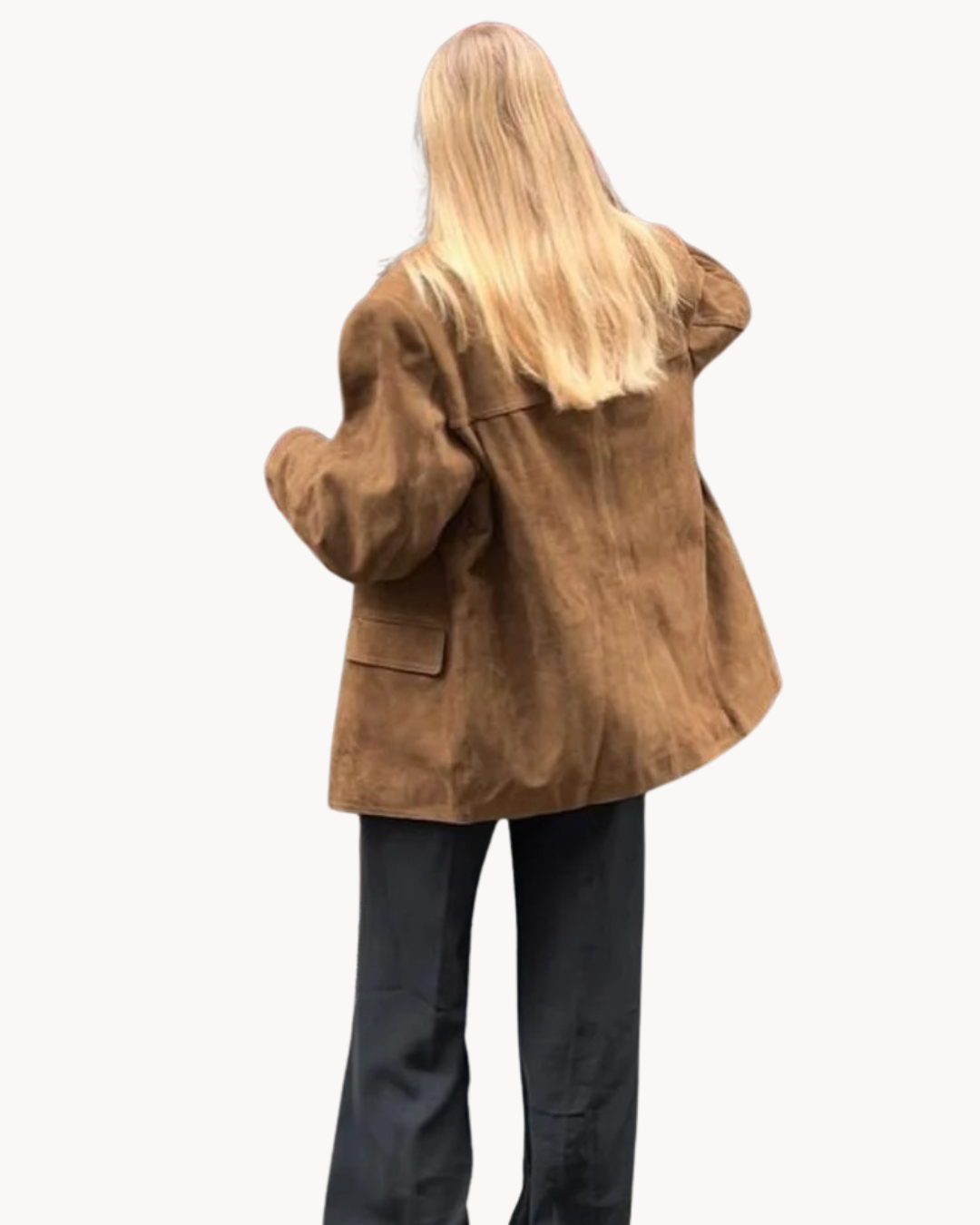 Blazer femme camel | Coupe droite élégante | Mi-saison, style chic décontracté