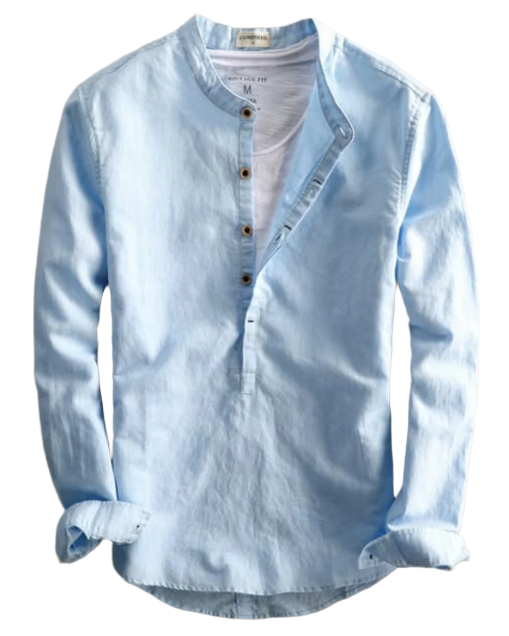 Chemise homme manches longues | Coupe ajustée, col classique | Boutonnage intégral, style polyvalent
