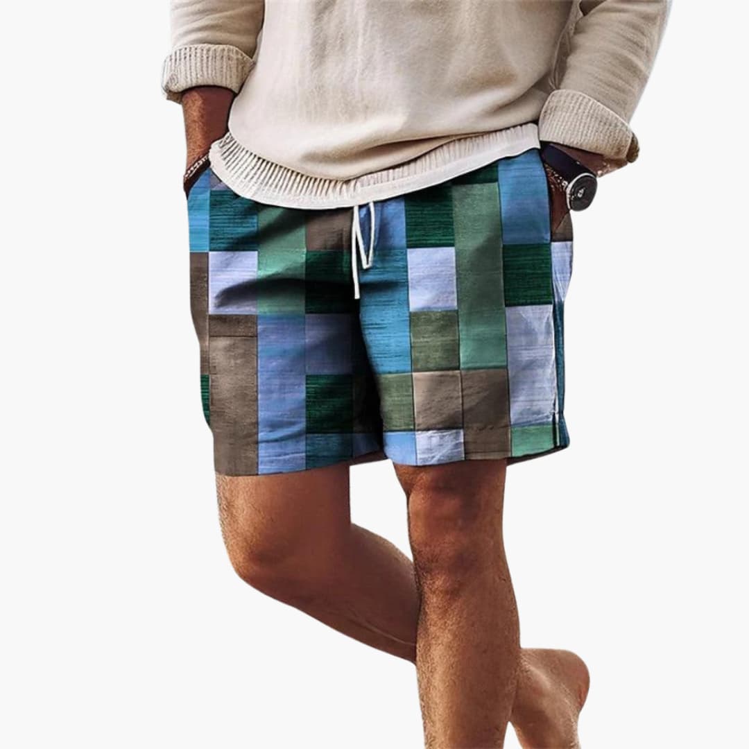 Short de Bain Homme Polyester Séchage Rapide Taille Élastique