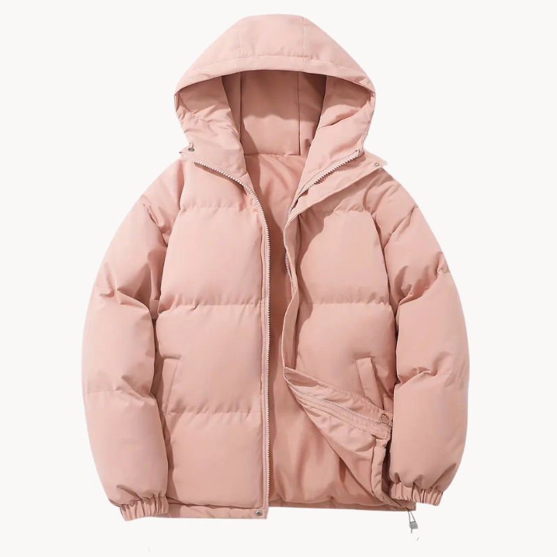 Doudoune femme avec capuche | Veste matelassée chaude, coupe décontractée | Hiver, usage quotidien