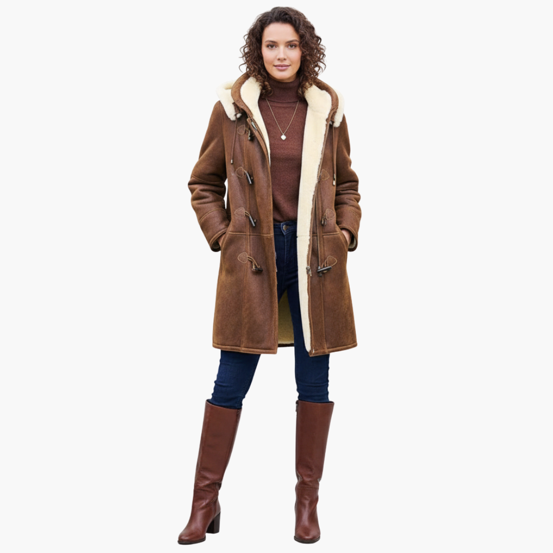 Manteau femme hiver avec capuche et doublure synthétique