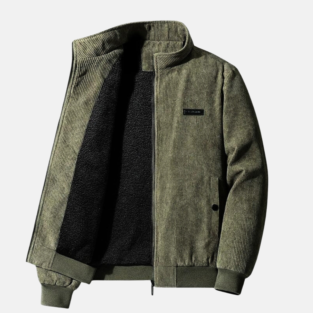 Veste Rétro Homme En Velours Côtelé | Style Intemporel Et Polyvalent