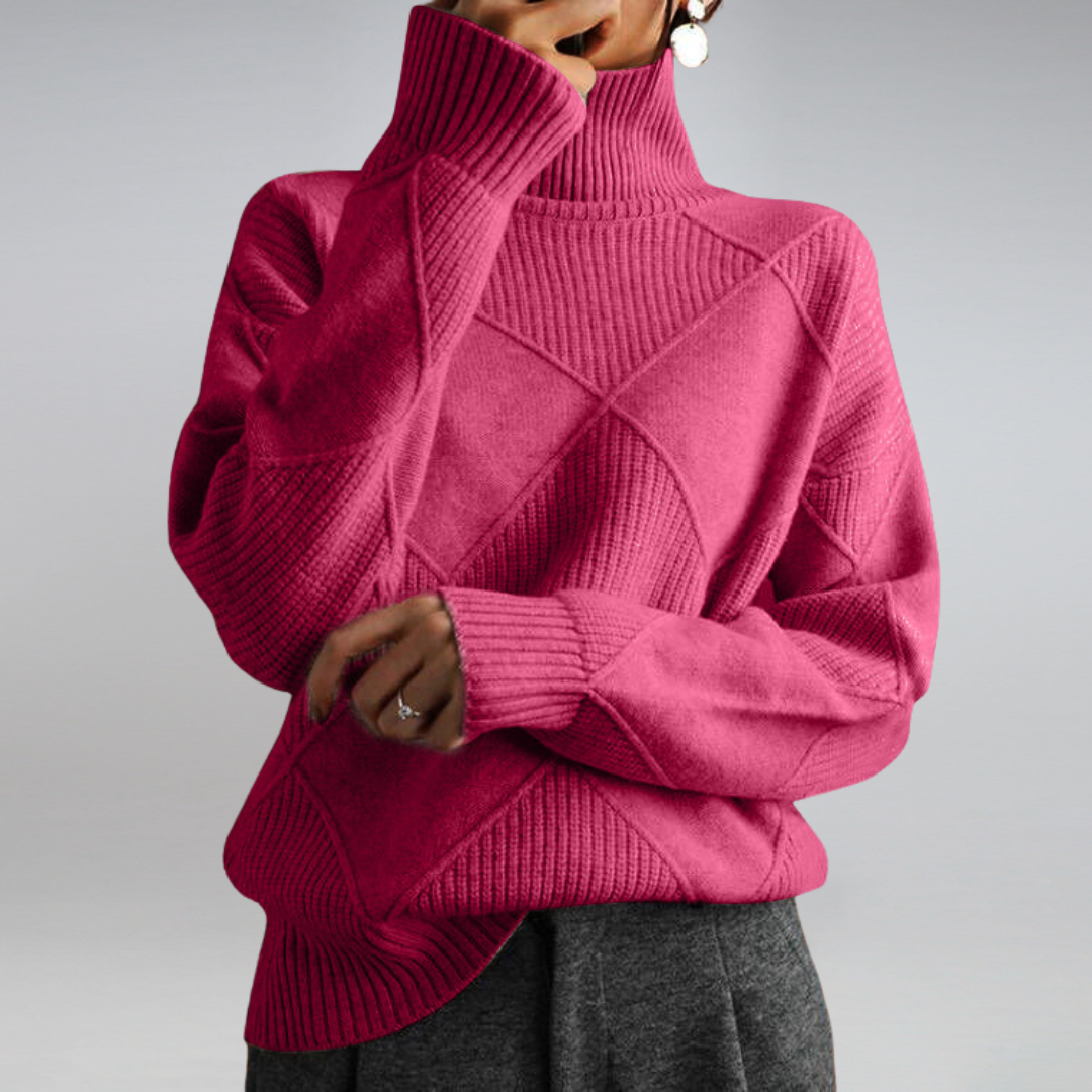 Pull Femme Col Roulé Hiver | Coupe Confortable Et Style Intemporel