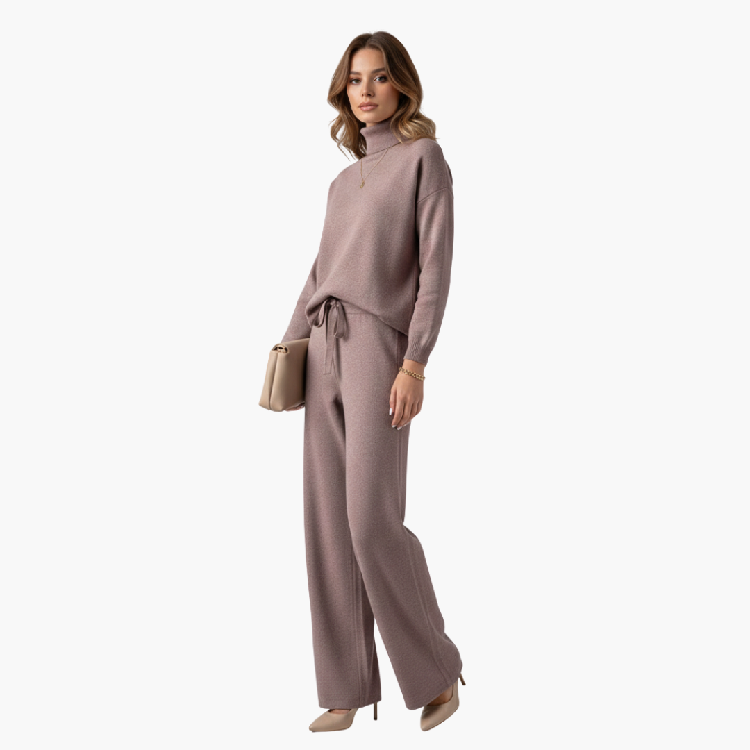 Completo donna due pezzi con collo alto