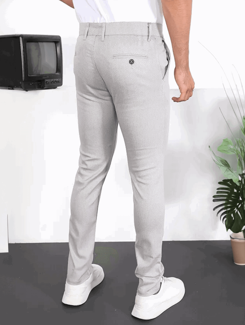 Pantalon homme stretch | Coupe droite légère et respirante | Confort quotidien, poches latérales