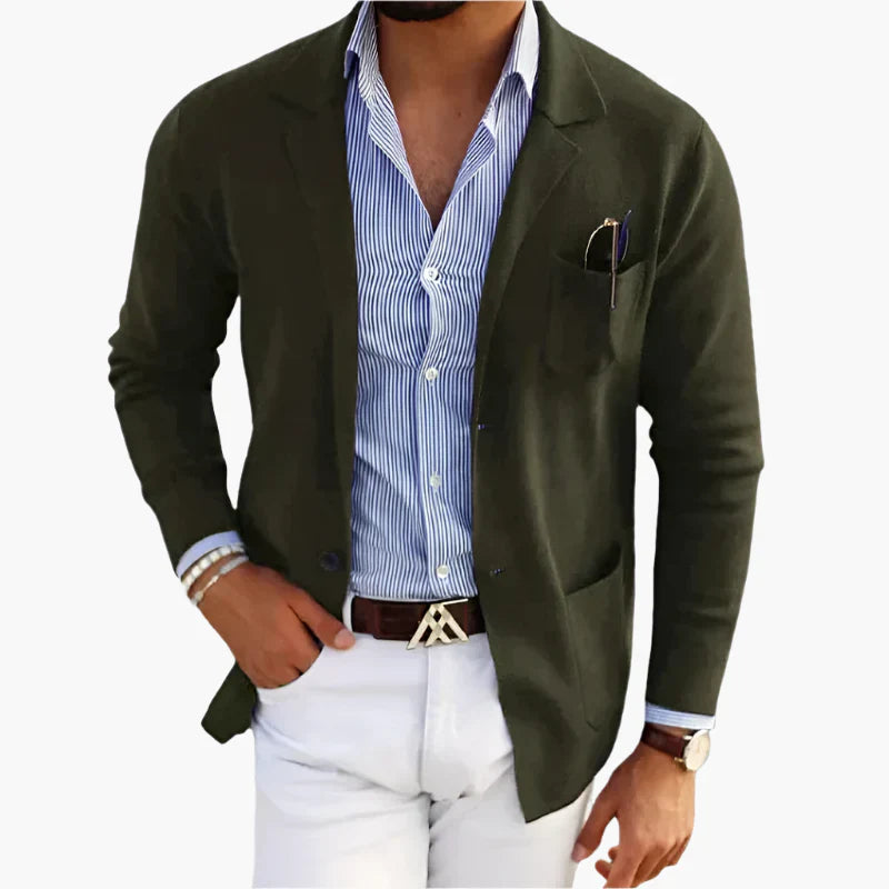 Blazer Homme Classique avec Manches Longues