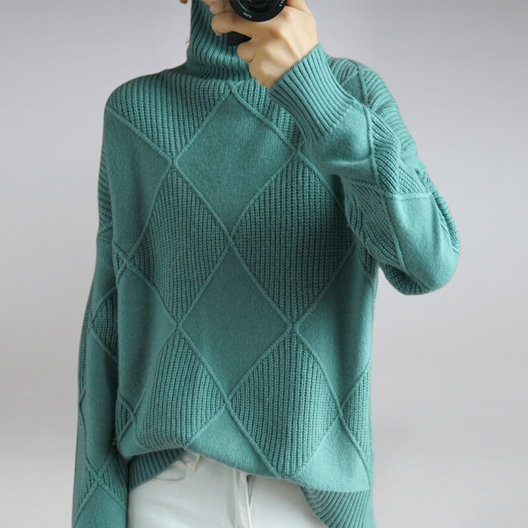 Pull Col Roulé Femme Élégance Intemporelle | Chaleur Douillette Hiver