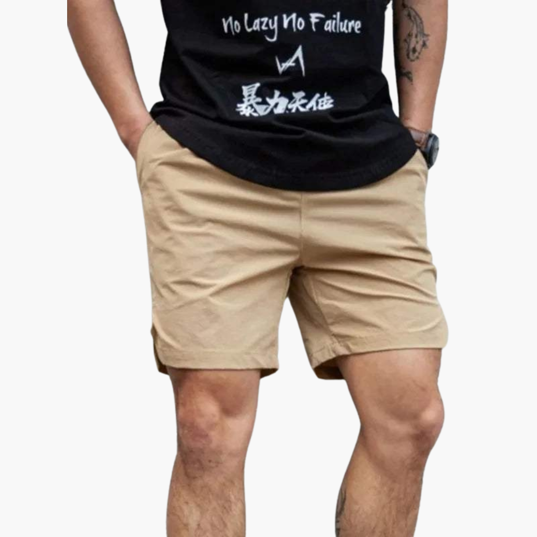 Short de bain séchage rapide avec cordon ajustable pour homme