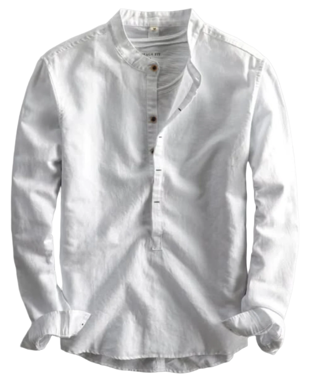 Chemise homme manches longues | Coupe ajustée, col classique | Boutonnage intégral, style polyvalent