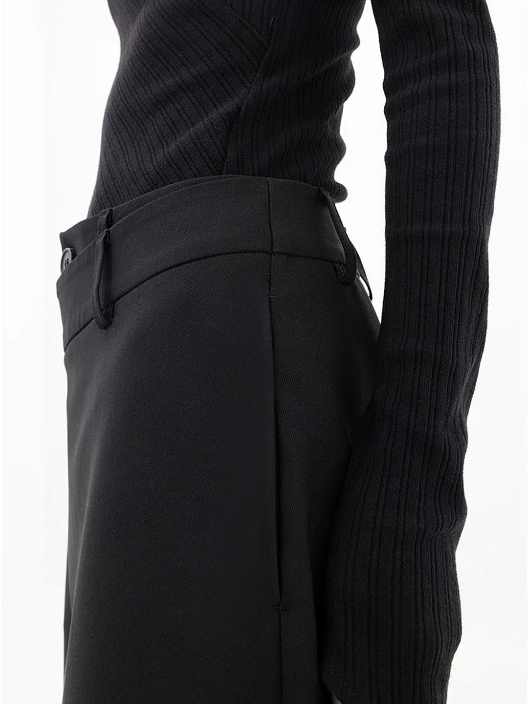 Pantalon femme taille asymétrique | Coupe flatteuse élégante | Silhouette moderne, confort au quotidien