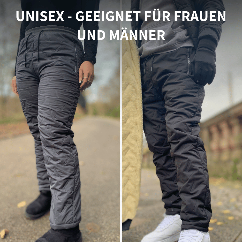 Pantalon thermique unisexe | Déperlant avec doublure isolante | Confort chaud pour l’hiver et activités extérieures