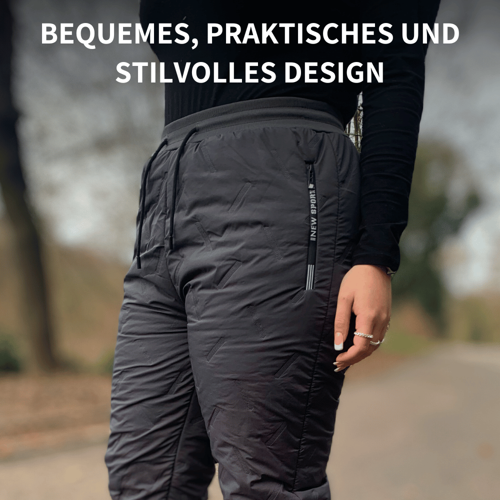 Pantalon thermique unisexe | Déperlant avec doublure isolante | Confort chaud pour l’hiver et activités extérieures