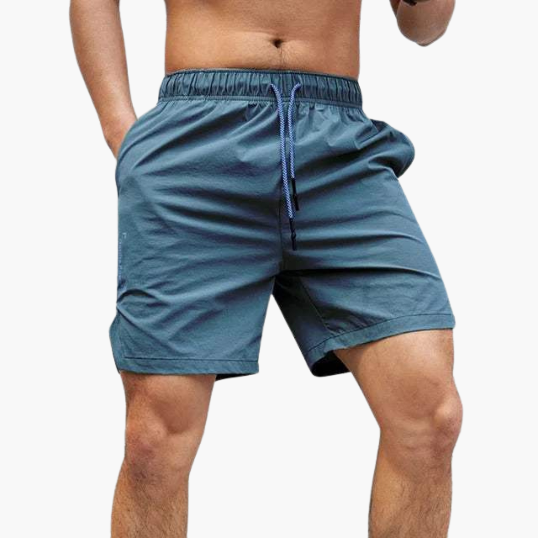 Short de bain séchage rapide avec cordon ajustable pour homme