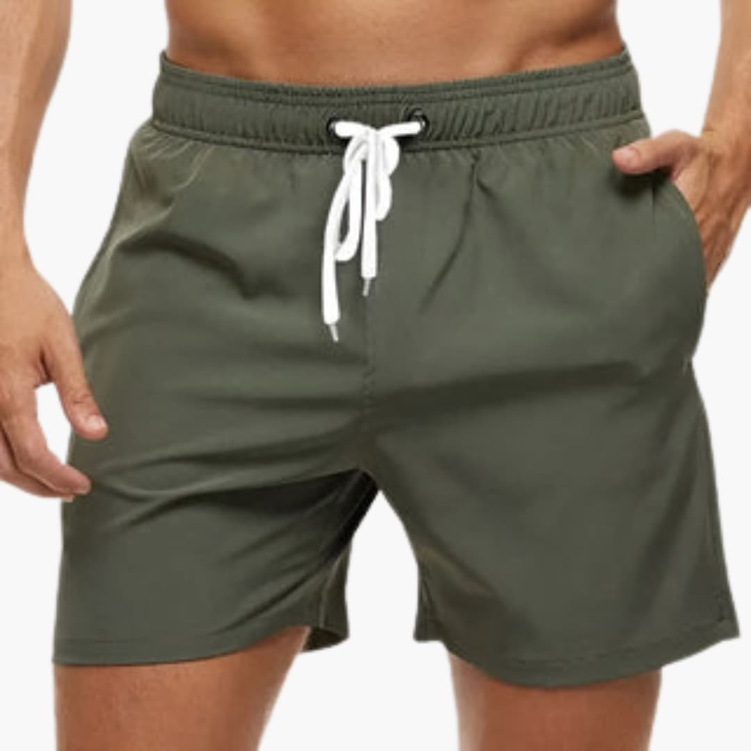 Short de bain pour homme en tissu à séchage rapide