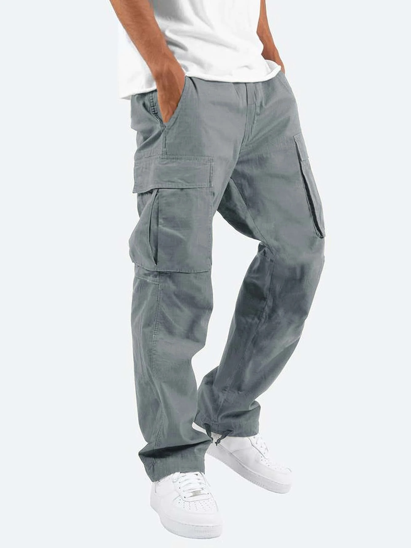Pantalon Cargo Homme | Coupe Décontractée | Confort Quotidien | Poches Multiples | Mi-Saison