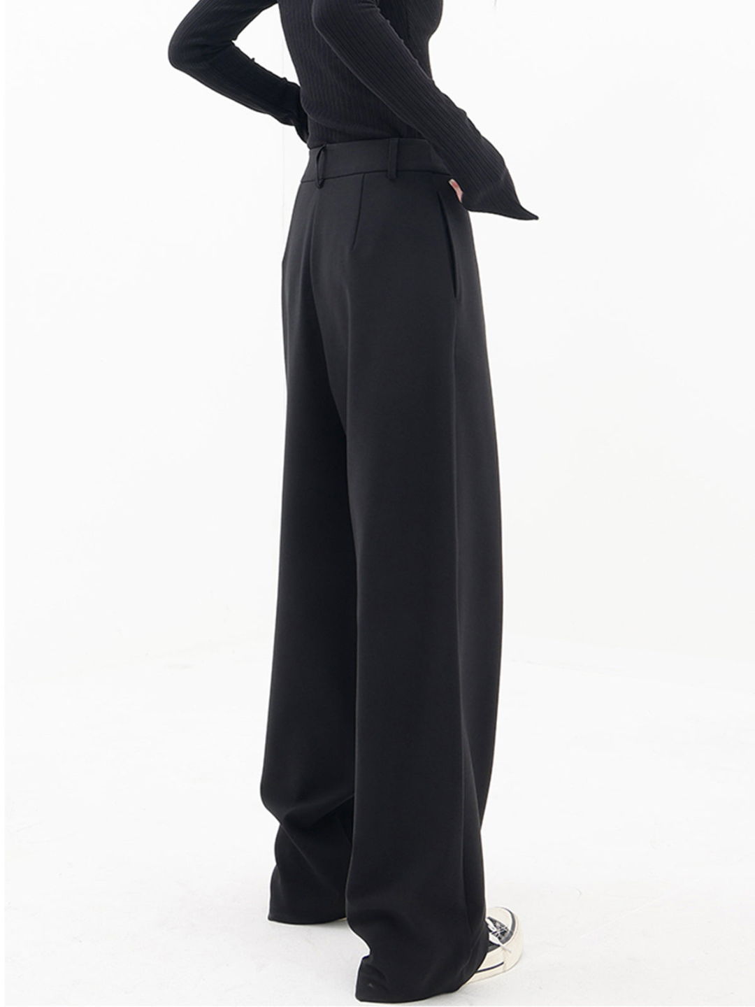 Pantalon femme taille asymétrique | Coupe flatteuse élégante | Silhouette moderne, confort au quotidien