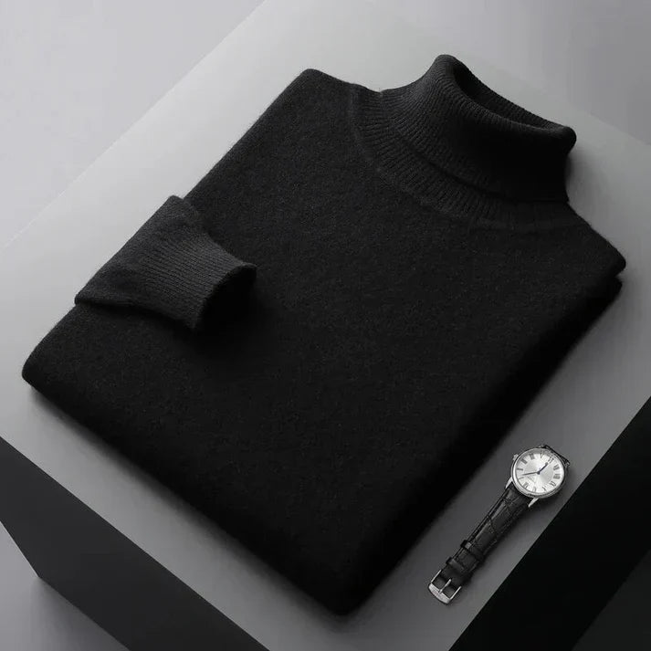 Pull Col Roulé Homme | Style Intemporel | Coupe Classique | Confort Quotidien