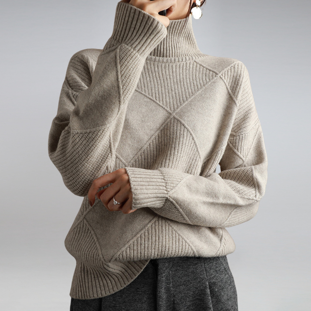 Pull Femme Col Roulé Hiver | Coupe Confortable Et Style Intemporel