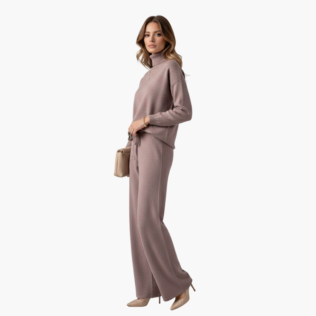 Completo donna due pezzi con collo alto