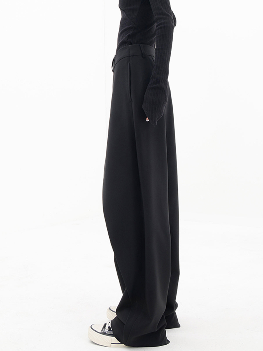 Pantalon femme taille asymétrique | Coupe flatteuse élégante | Silhouette moderne, confort au quotidien