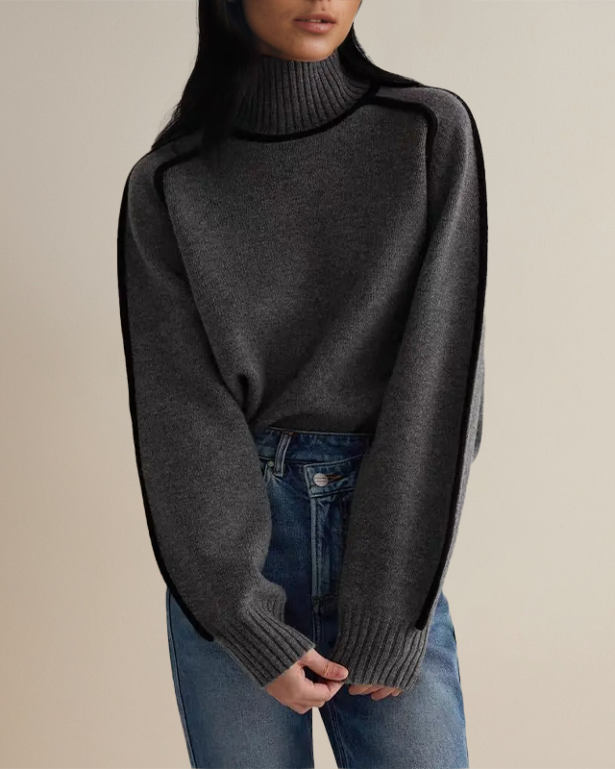 Pull Femme Col Roulé En Maille Douce | Haut Chaud Et Élégant Pour L’Automne Et L’Hiver