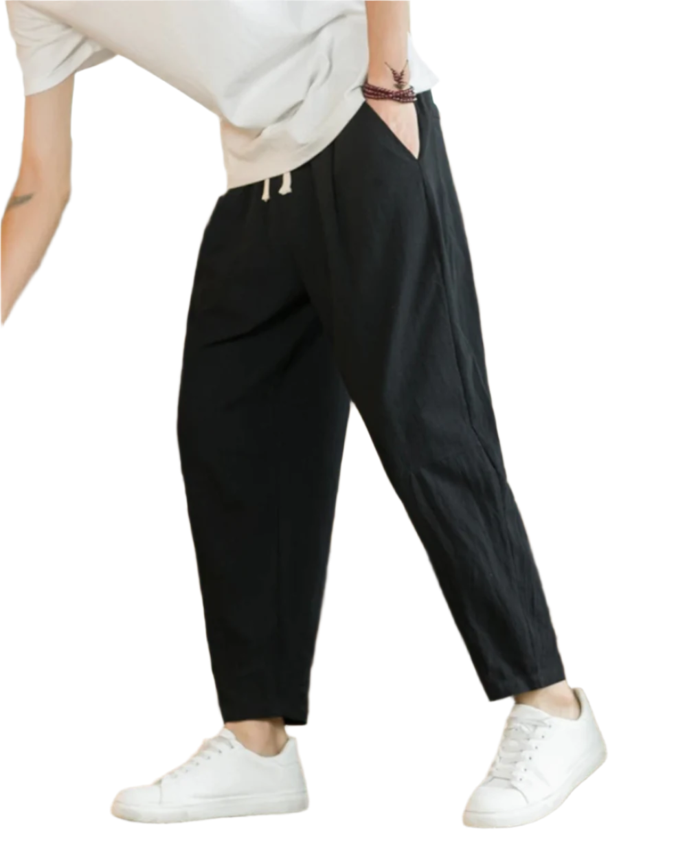 Pantalon homme coupe droite ajustée | Poches latérales et arrière | Confort respirant toute l’année