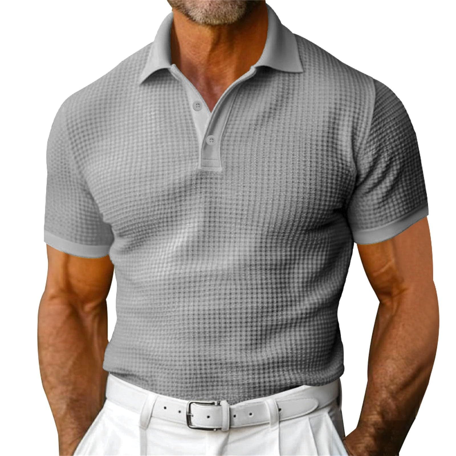 Polo homme manches courtes | Col classique, patte boutonnée | Coupe confortable, coloris unis, tailles S à 6XL