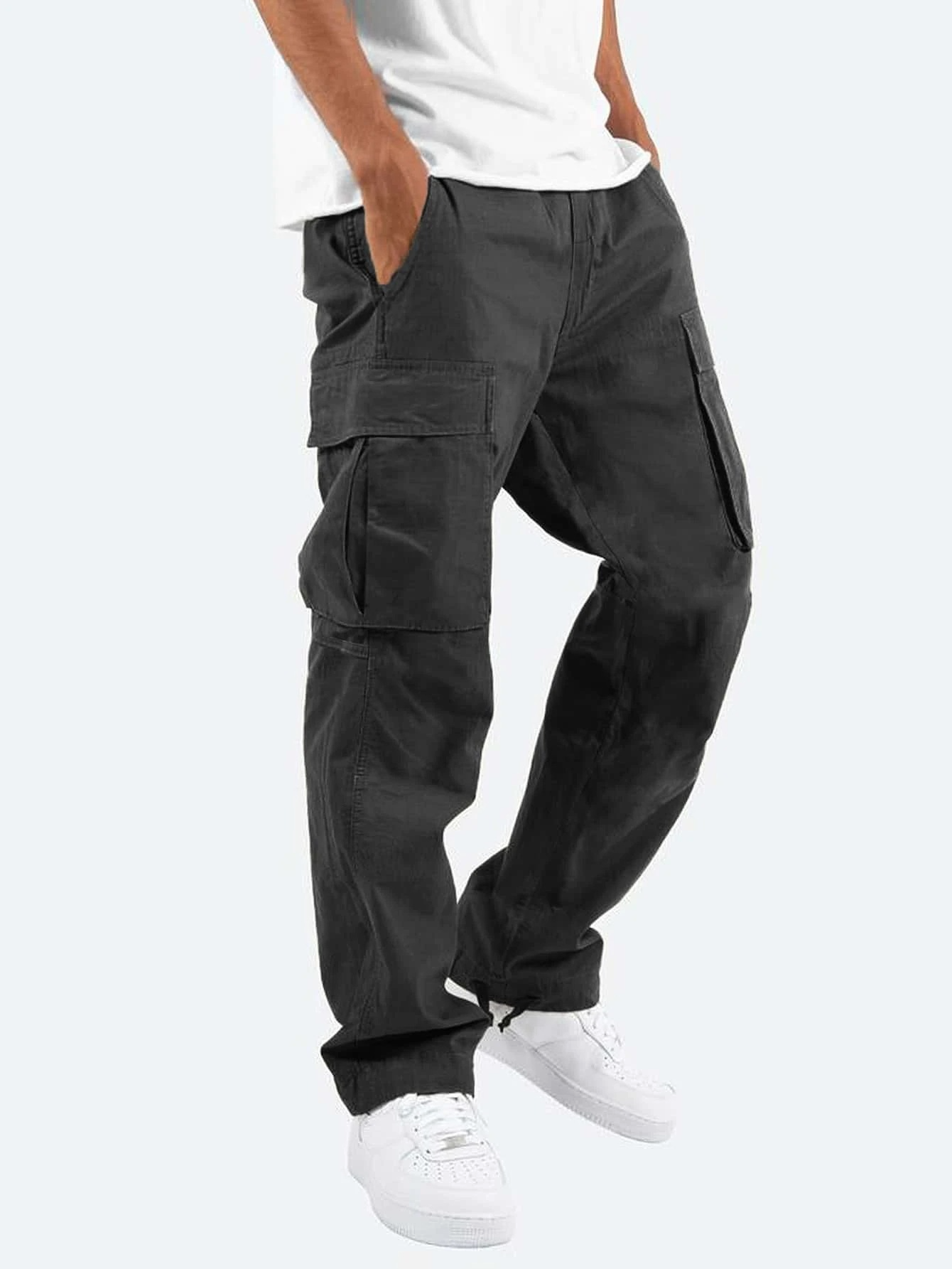 Pantalon Cargo Homme | Coupe Décontractée | Confort Quotidien | Poches Multiples | Mi-Saison
