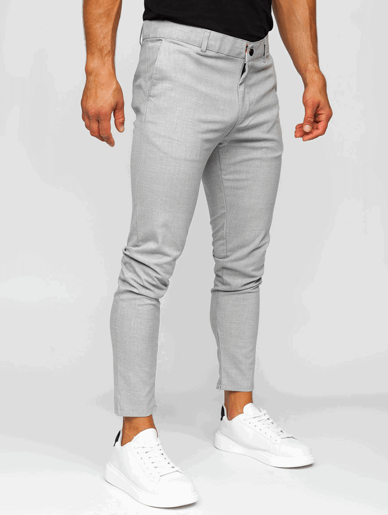 Pantalon homme stretch | Coupe droite légère et respirante | Confort quotidien, poches latérales