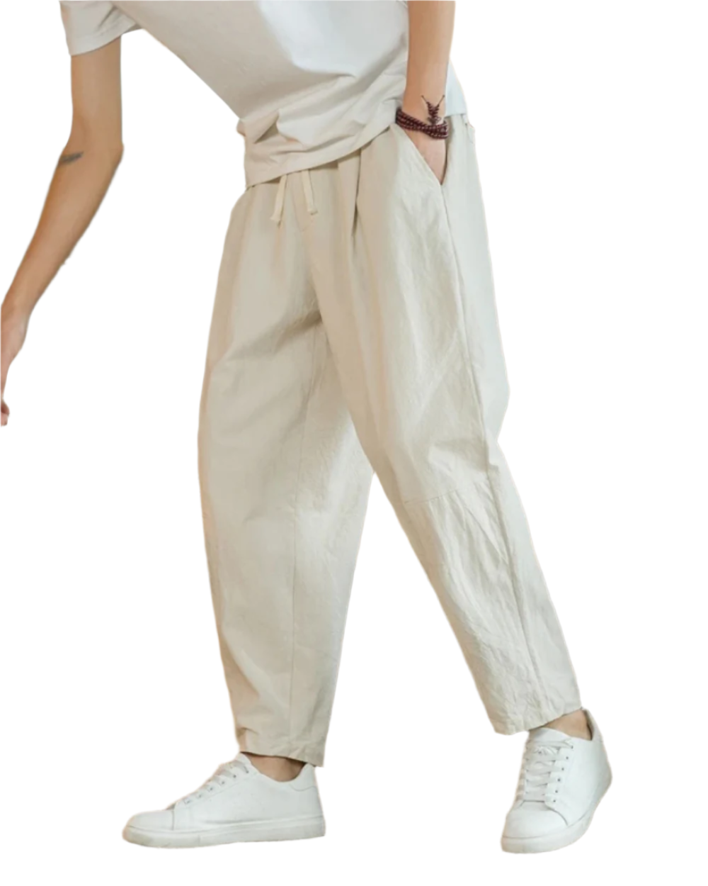 Pantalon homme coupe droite ajustée | Poches latérales et arrière | Confort respirant toute l’année