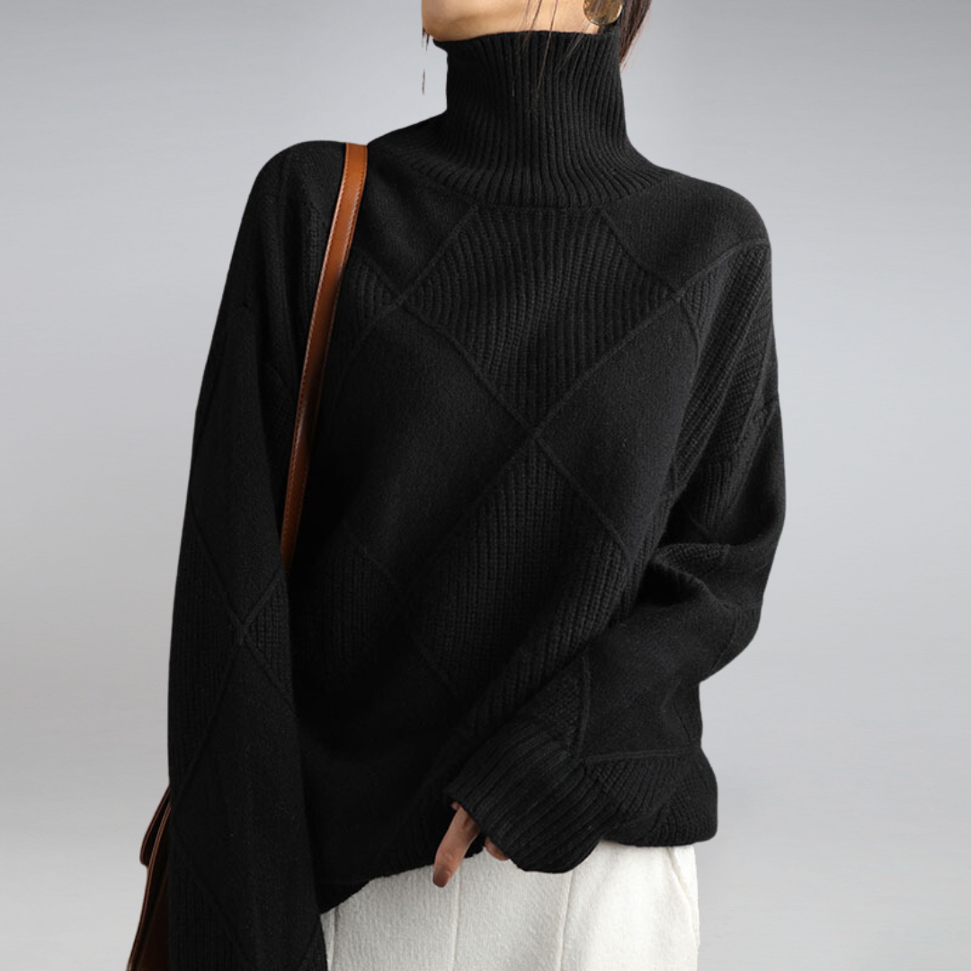 Pull Femme Col Roulé Hiver | Coupe Confortable Et Style Intemporel