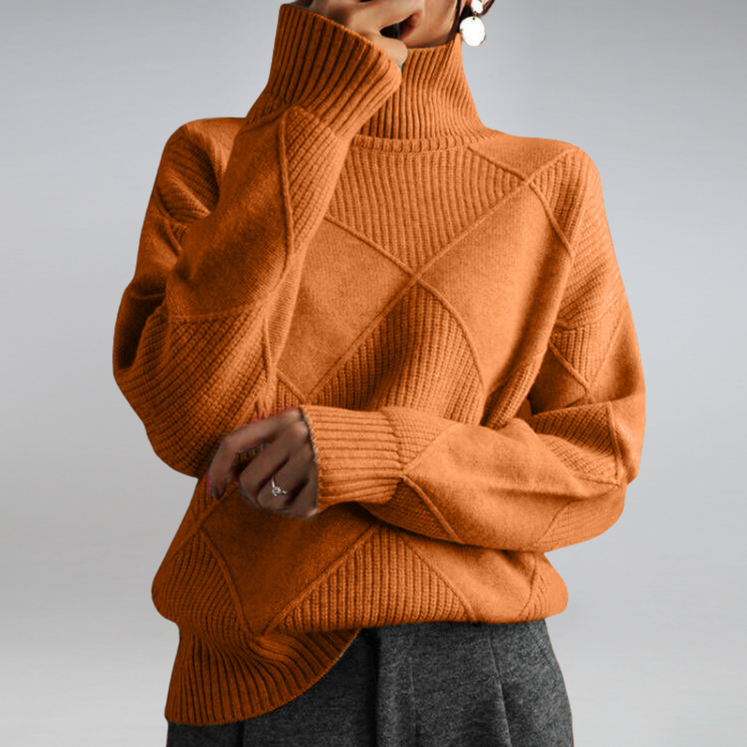 Pull Femme Col Roulé Hiver | Coupe Confortable Et Style Intemporel