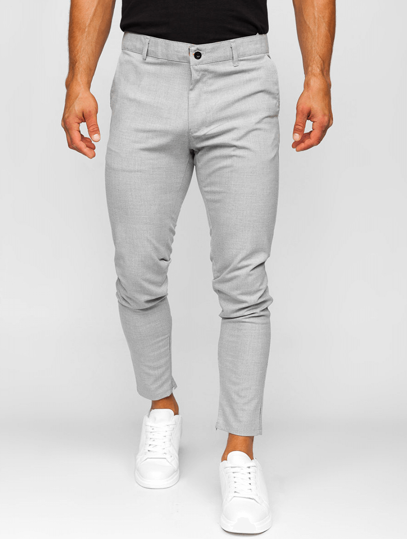 Pantalon homme stretch | Coupe droite légère et respirante | Confort quotidien, poches latérales