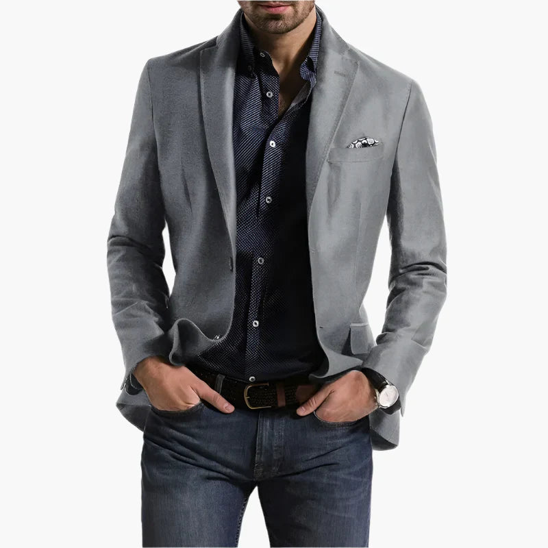 Blazer Homme Classique avec Manches Longues