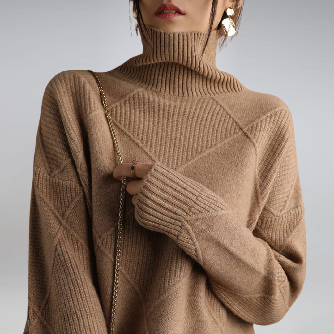 Pull Col Roulé Femme Élégance Intemporelle | Chaleur Douillette Hiver