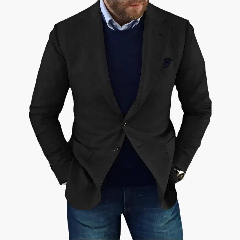 Blazer Homme Classique avec Manches Longues