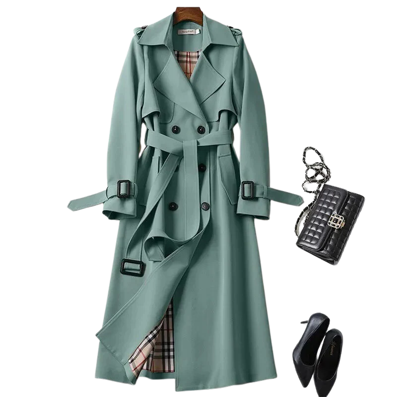 Manteau Femme Élégant Double Boutonnage | Style Chic et Polyvalent