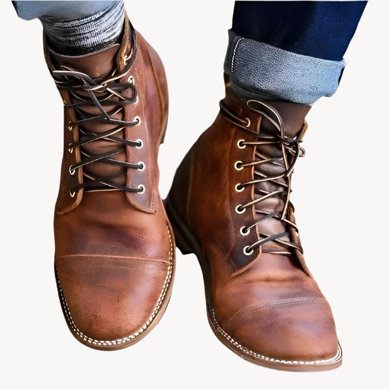 Bottes homme | Tige haute, semelle antidérapante | Style classique robuste, confort quotidien