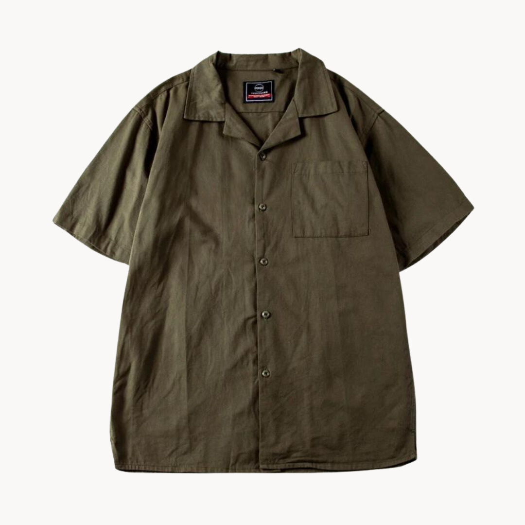 Polo Prime à Col Cubain – Coupe Oversize, Esprit Vintage