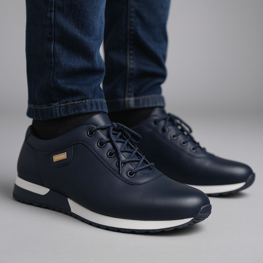 Baskets homme basses à lacets | Confort quotidien, doublure douce | 3 coloris, tailles 39–45
