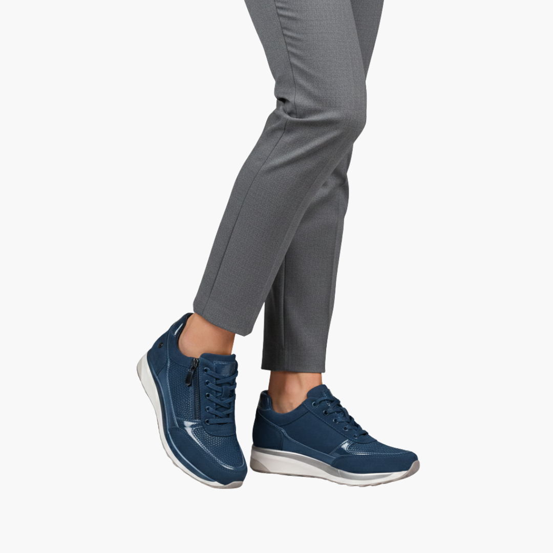 Women's lace-up baskets with side zipper closure