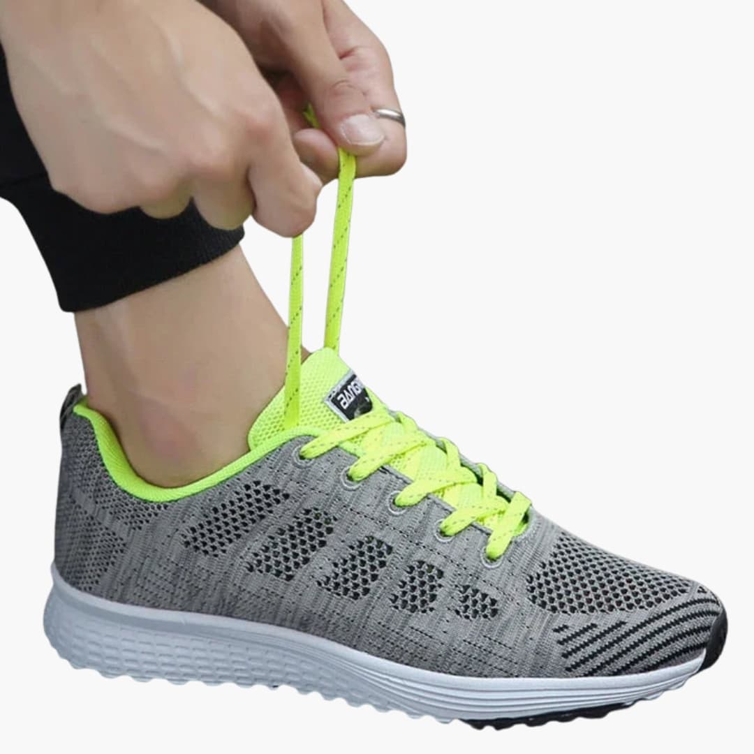 Baskets femme avec tige respirante et semelle souple